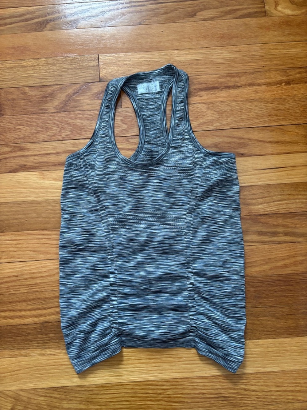 Women's Blue Space-Dye Racerback Tank Top